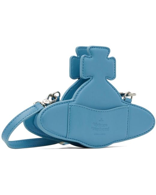 Vivienne Westwood Blue Nano Orb Crossbody Bag for men