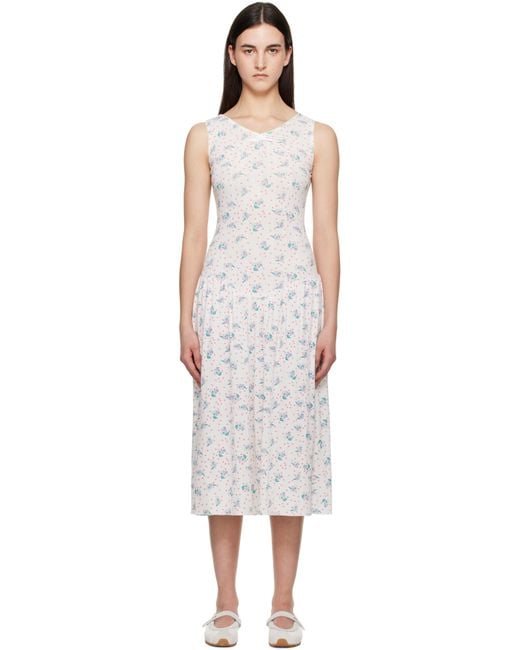 Ashley Williams Black Pointelle Midi Dress