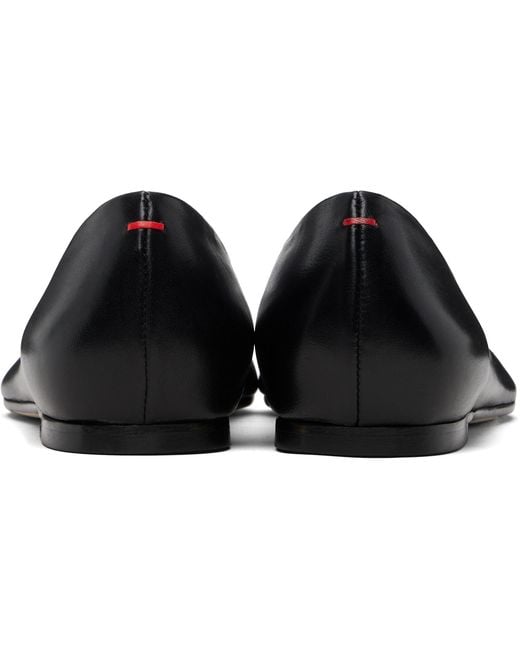 Aeyde Black Cassy Pointed-Toe Flats