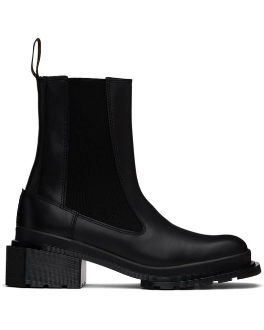 Dr. Martens Black Maybole Square Toe Chelsea Boots