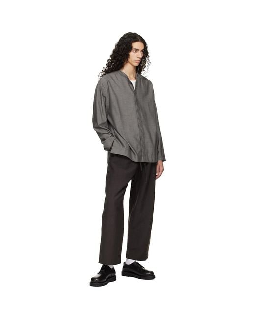 Studio Nicholson Black Karst Shirt for men