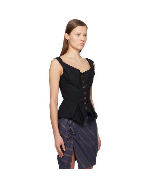 Vivienne Westwood Black Monday Vest Top