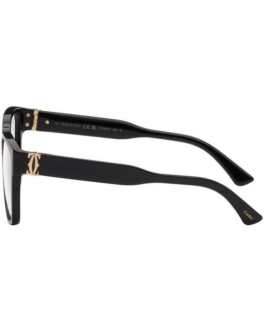 Cartier Black Square Glasses for men