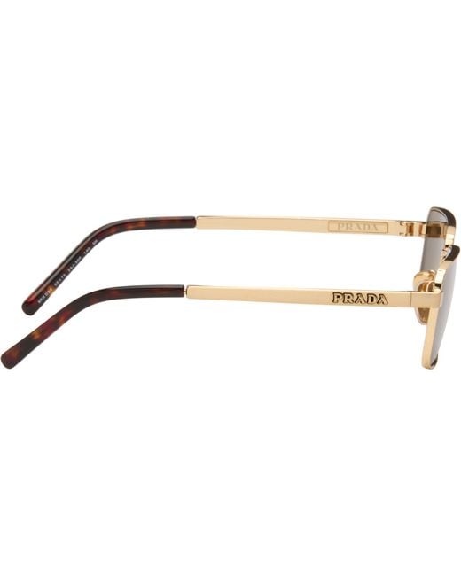 Prada Brown 'Prada Logo' Sunglasses for men