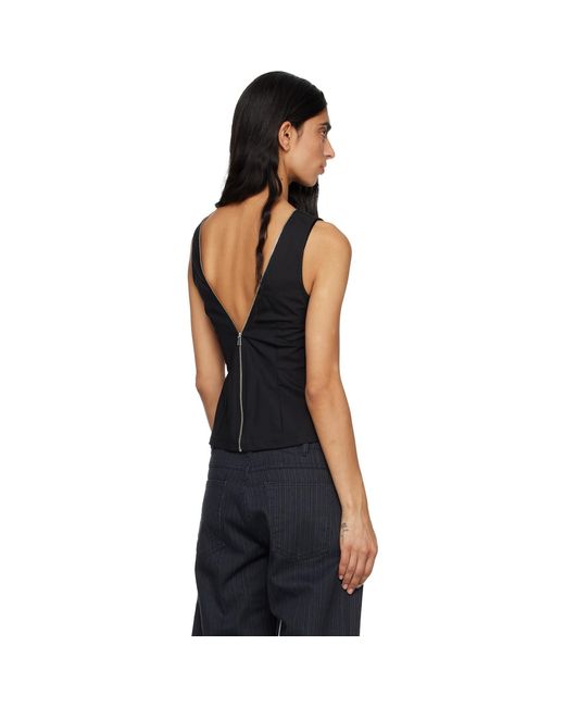Paloma Wool Black Fase Tank Top