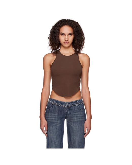 Miaou Black Brown Hannah Jewett Edition Bobbi Tank Top