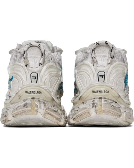 Balenciaga Black Off- Runner Graffiti Sneakers for men
