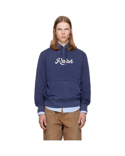 Polo Ralph Lauren Blue 'The Ralph Logo' Hoodie for men