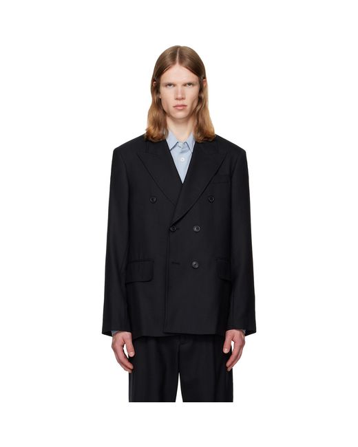 Our Legacy Black Unconstructed Db Blazer for men