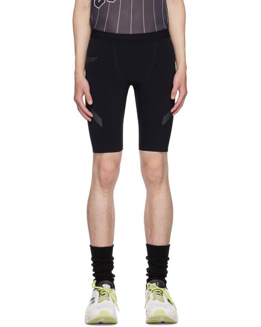 SOAR Running Mens Marathon Shorts Black Rainbow Dot メンズ