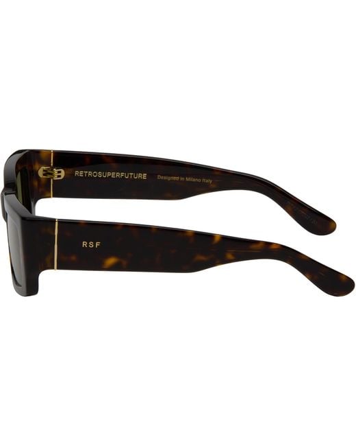 Retrosuperfuture Green Notte Sunglasses for men