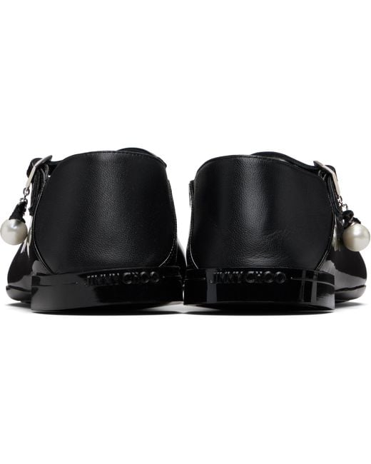 Jimmy Choo Black Eleri Ballerina Flats