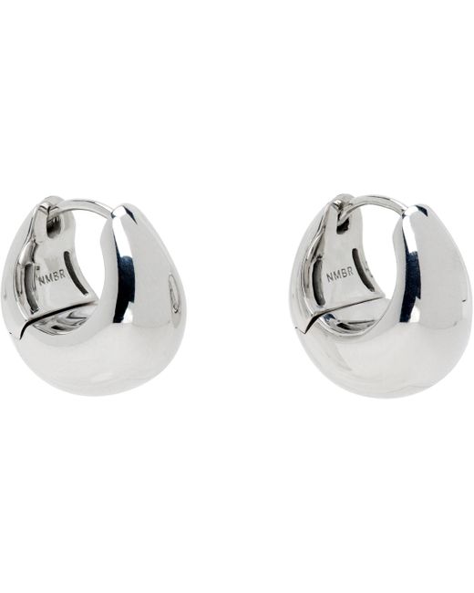 NUMBERING Black #5116 Earrings for men