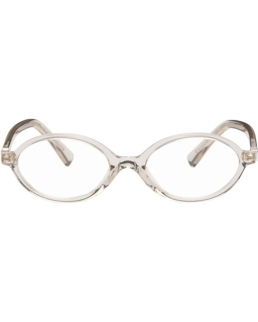 Miu Miu Black Transparent Miu Regard Glasses