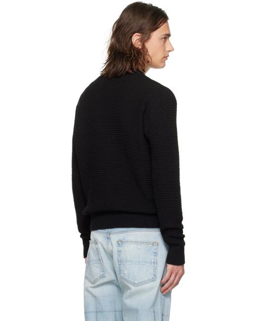 Amiri Black Baroque Sweater for men