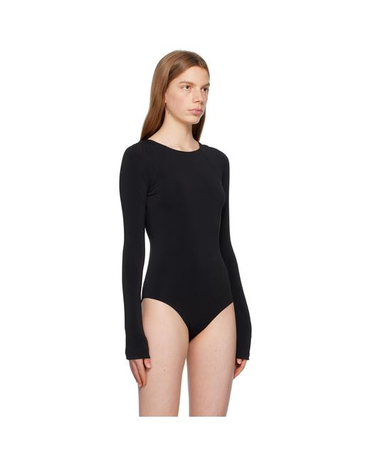 Jil Sander Black Open Back Bodysuit