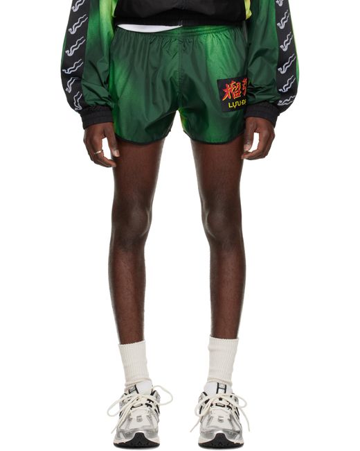 Short De Course Rétro Vert Lu'u Dan pour homme en coloris Green