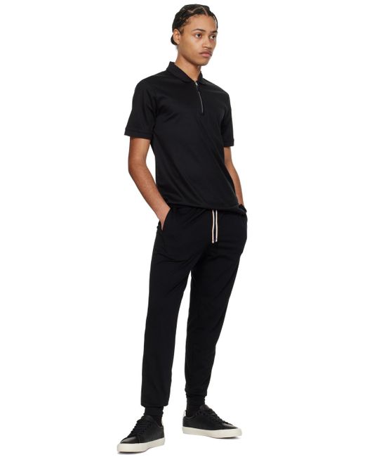 Pantalon de pyjama noir à logo imprimé Boss pour homme en coloris Black