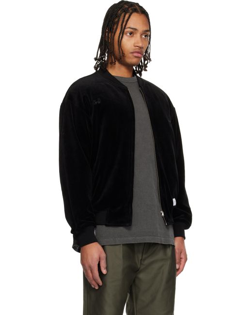 WTAPS Men's Black Athletic Track Jacket casual jackets