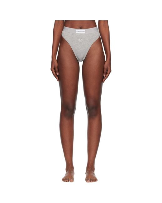 MARINE SERRE Multicolor Moon Logo Stretched Jersey High-Waist Briefs