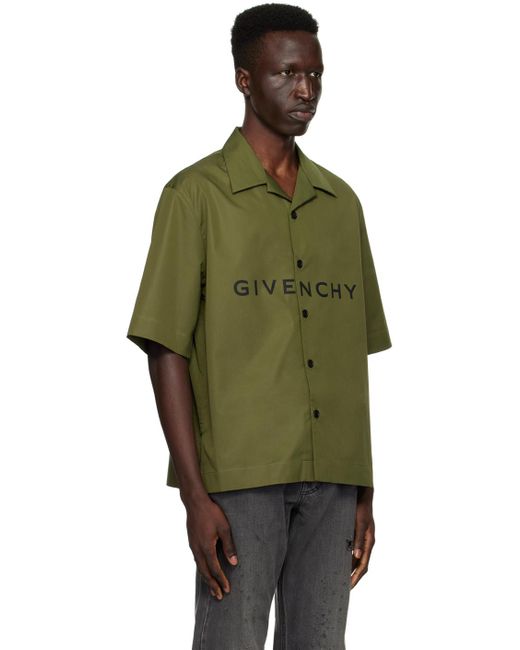 Givenchy Green Boxy-fit Shirt for men