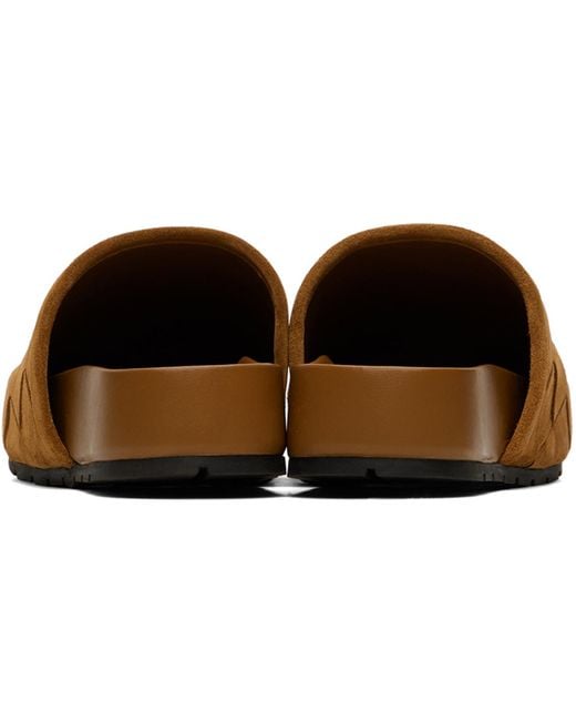 Bottega Veneta Black Tan reggie Mules