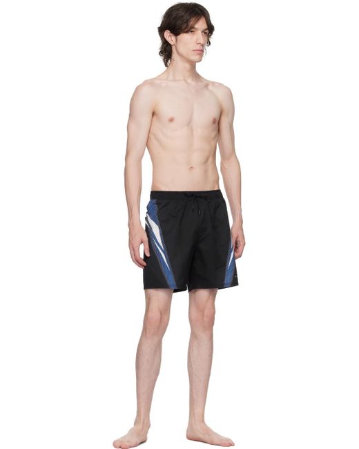 Saturdays NYC Black Oakley Edition Timothy Swim Shorts for men