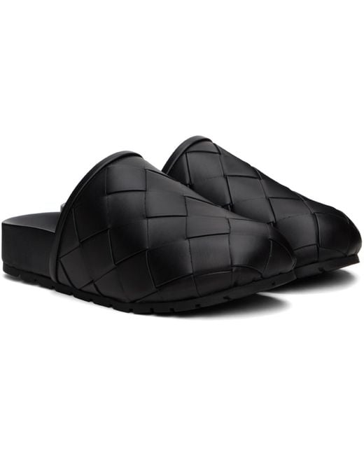 Bottega Veneta Black reggie Mules