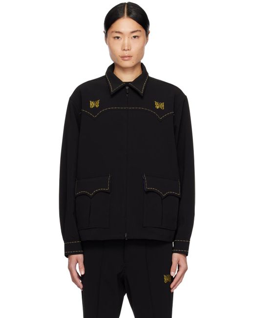 メンズ Needles ウエスタン スポーツジャケット Black