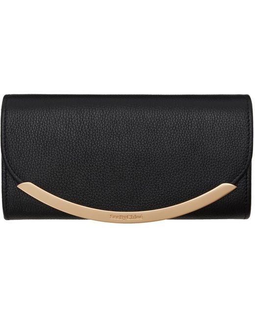 See By Chloé Black Lizzie Long Wallet