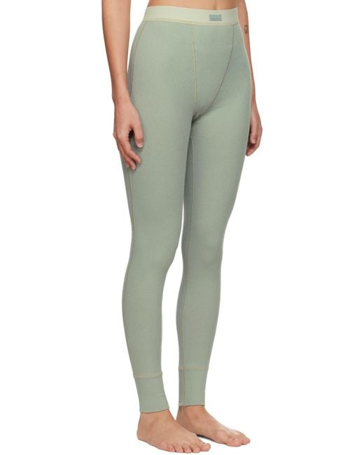 SKIMS Ribbed high-rise stretch-cotton leggings