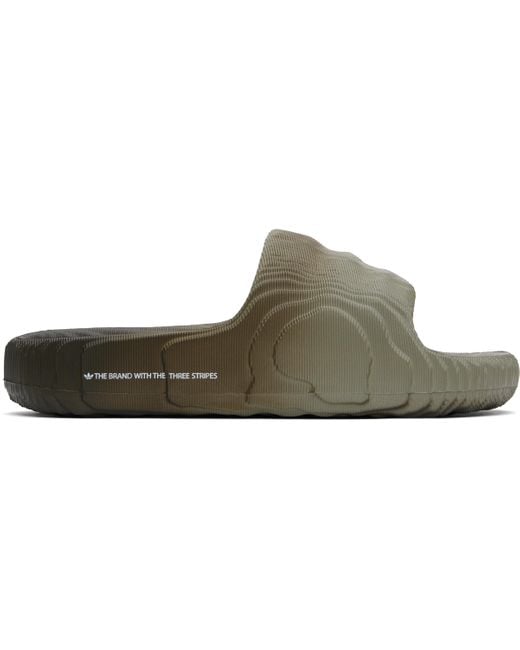 Adidas Originals Black Adilette 22 Slides for men