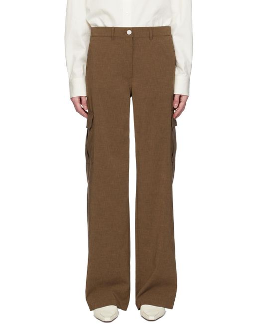 Theory Multicolor Brown Six-pocket Cargo Pants