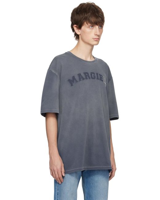 Maison Margiela Blue Faded T-shirt for men