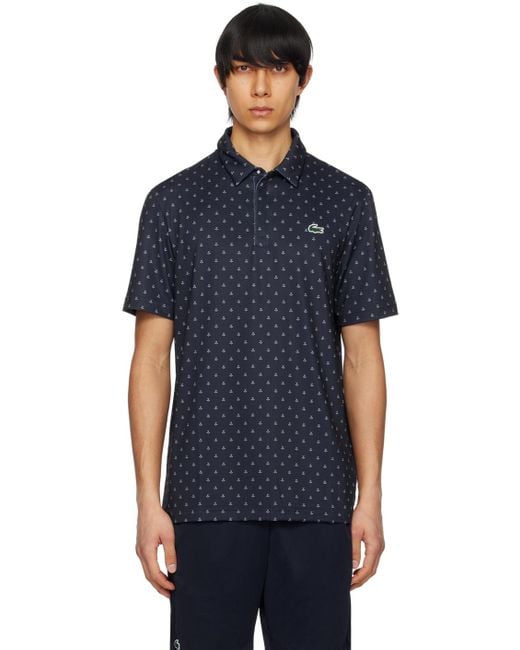 Lacoste Blue Golf Printed Polo for men
