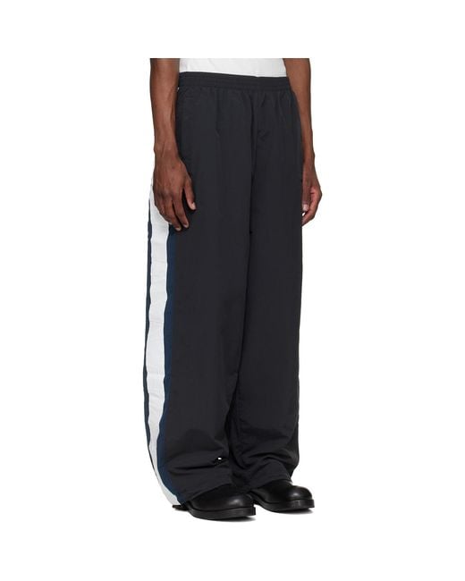 Vetements Black Gym Track Pants for men