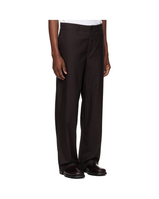 Lacoste Black Twill Trousers for men