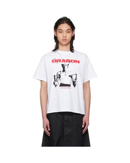 Lu'u Dan White Bruce Lee X Lựu Đạn Athletic T-Shirt for men