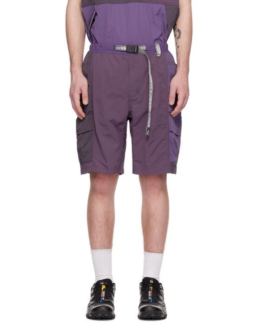 And Wander Purple Gramicci Edition Shorts for men
