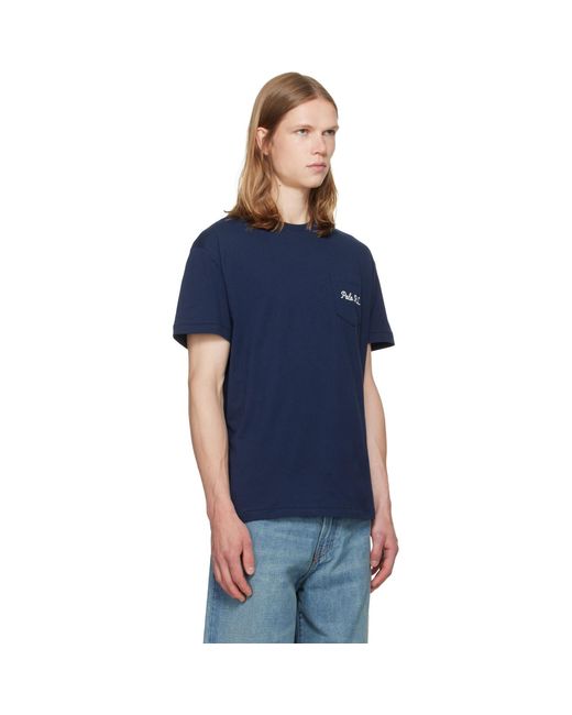 Polo Ralph Lauren Blue Classic Fit Polo Bear Jersey T-Shirt for men