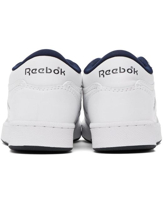 Reebok White Club C 85 Logo-print Leather Low-top Trainers for men