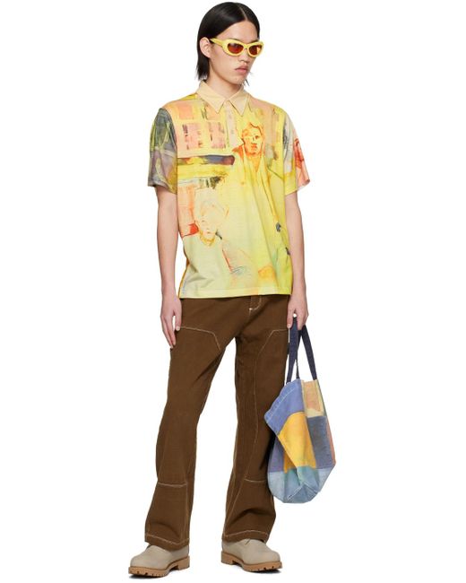 Kidsuper Yellow After School Philosophy Polo for men