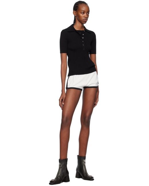 Courreges Black Ac Polo