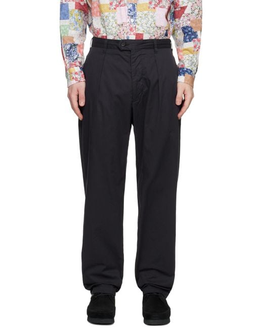 Engineered Garments Black Enginee Garments Carlyle Trousers for men