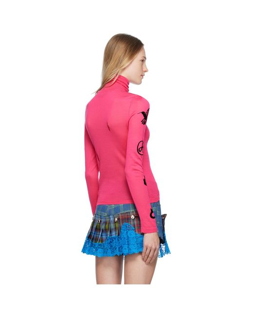 ANDERSSON BELL Red Augen Turtleneck