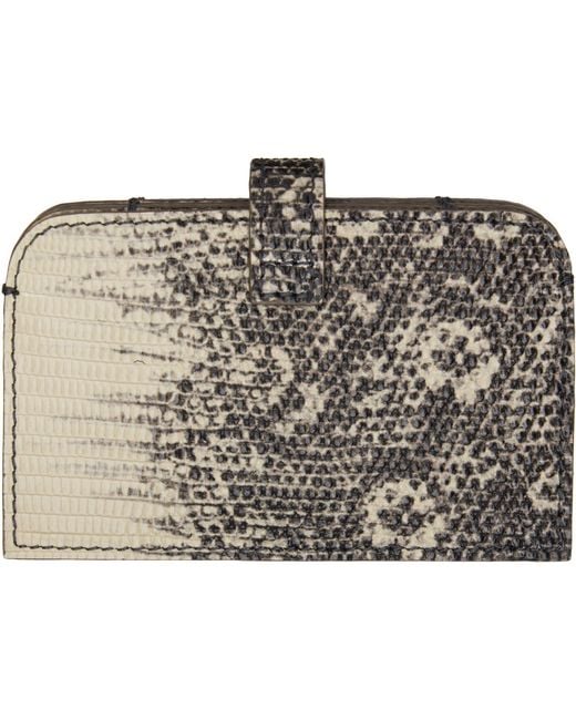 Vivienne Westwood Metallic Off- Accordion Card Holder for men