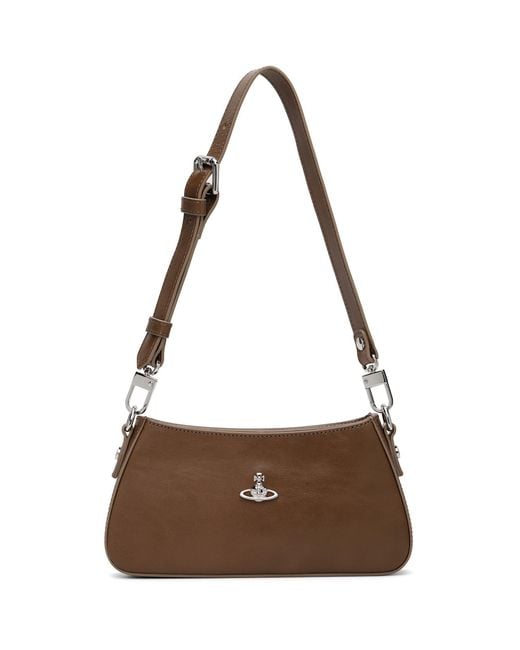 Vivienne Westwood Brown Tasha Shoulder Phone Bag