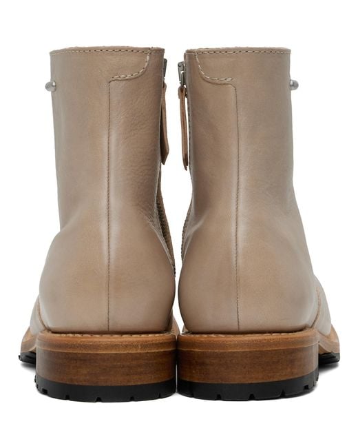 Our Legacy Black Taupe Engine Boots for men