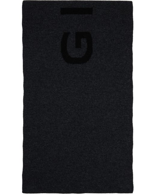 Givenchy Black & Gray 4g Scarf for men