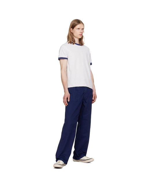 Nudie Jeans Blue Tuff Tony Trousers for men
